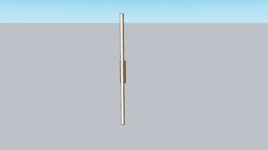ARANDELA LED LINEAR LUZ DIRETA 3000K 6W BIVOLT 60X1,7X1,7CM DOURADO CHAMPANHE - PORTOFINO AR1973