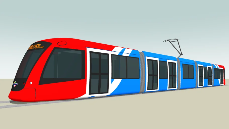 Adelaide Alstom Citadis 302 (Metro Ligero Colour Scheme)