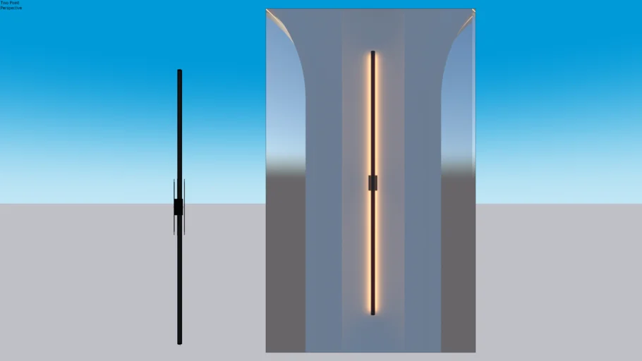 Minimalist wall lamp