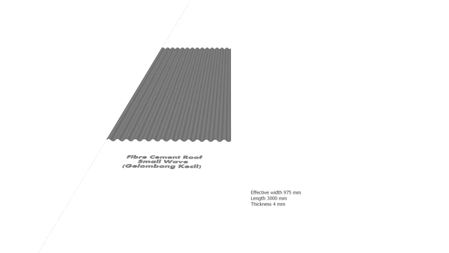 Fiber Reinforced Cement Roof