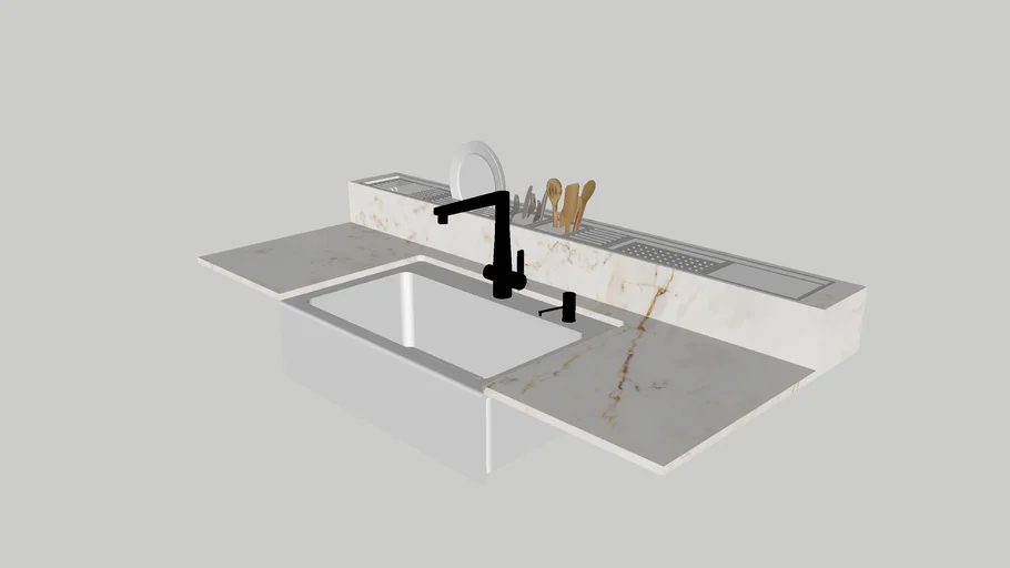 Mármore+-+Objetos+-+Louça+branca+-+Inox