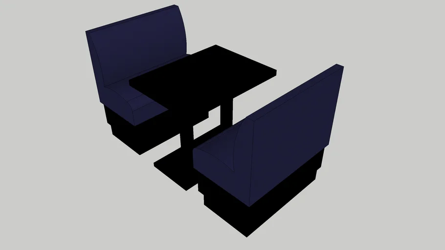 Basic Restaurant Booth