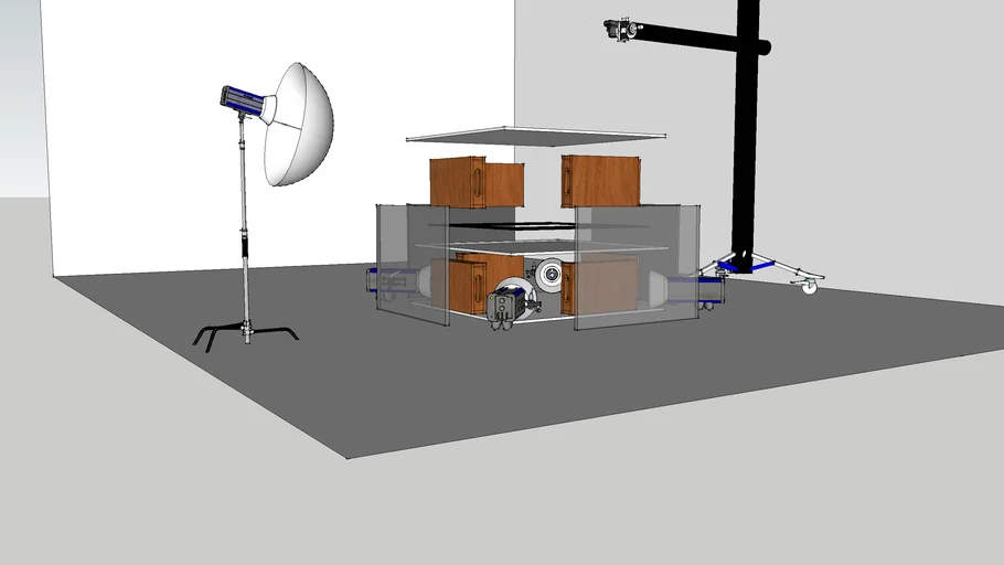 Photography Lightbox - exploded view