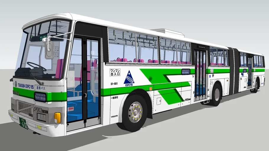 VOLVO B10M 連節バス | 3D Warehouse