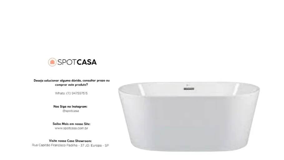 Banheira de Imersão Gamboa 150cm Immersi