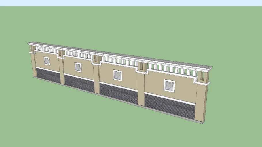 Pagar Tembok Gaya Klasik