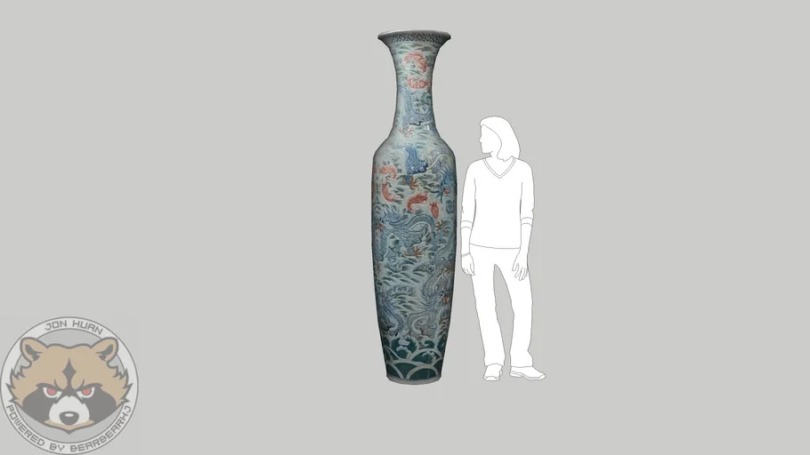 中式大花瓶Large china vase