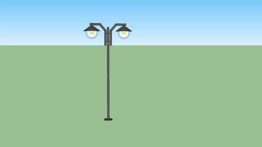 Poste luminária externa