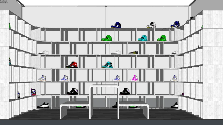 SHOE RACK DISPLAY | 3D Warehouse