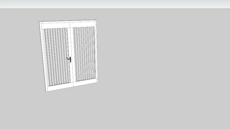 Louvre slat double door (entry). Dynamic. A Maverick666 creation by Devildog666