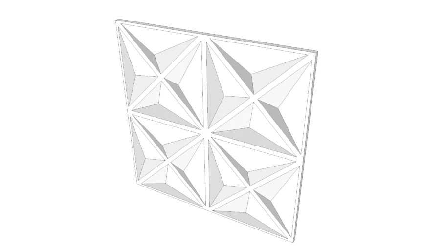 Placa decorativa de gesso 