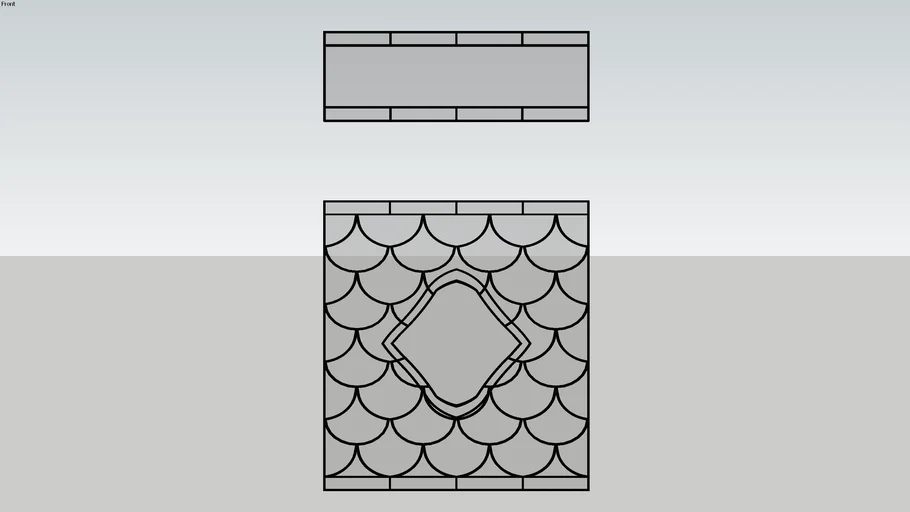 Titanic Boat Deck Cabin Window Glass Pattern