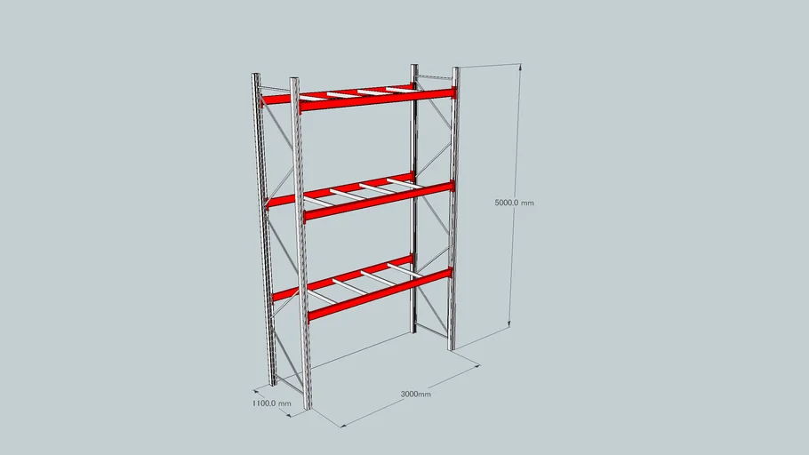 pallet rack-3 | 3D Warehouse