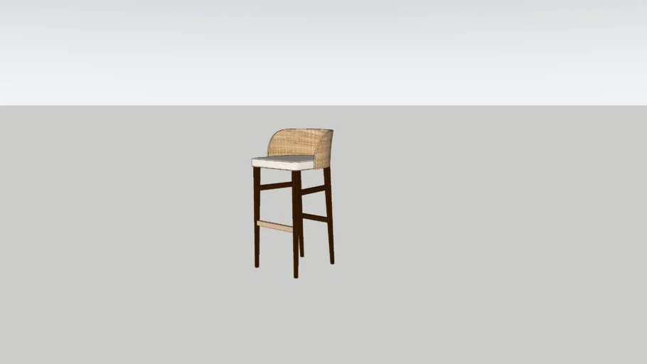 RATTAN BAR STOOL