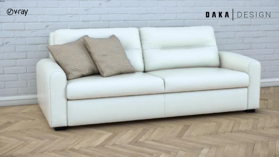 White Leather Sofa