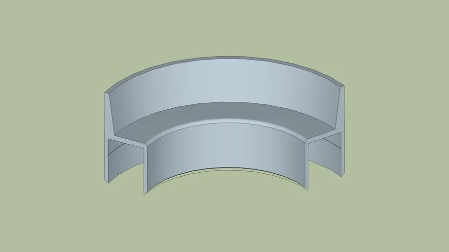Curved Garden bench