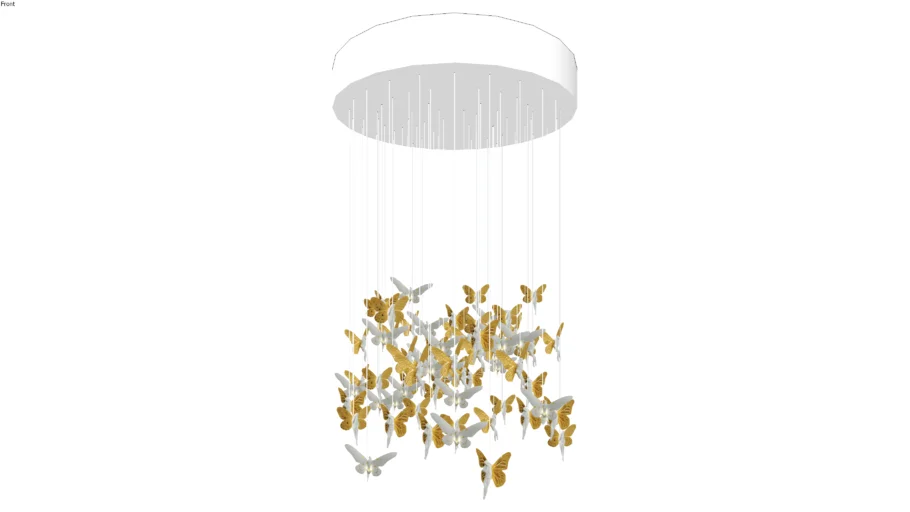 LLADRO NIAGARA GOLDEN 53 CHANDELIER