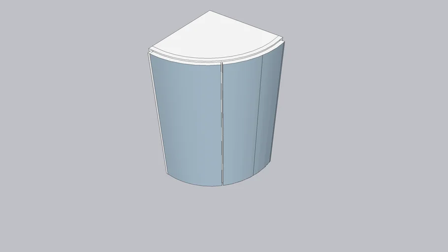 Curved Wall Cabinet