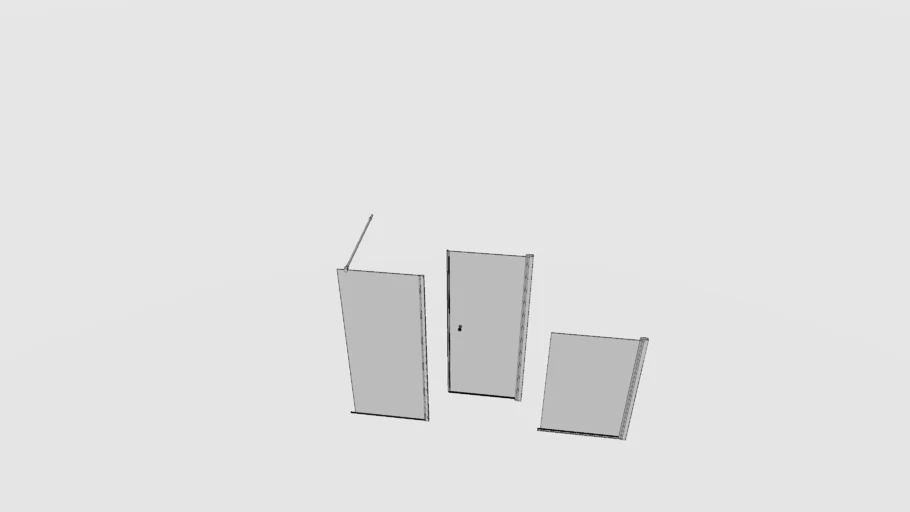 IKEA OPPEJEN Shower screen family, glass