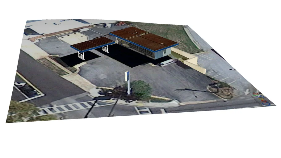 Jefferson Main Street in 3D - Old Chevron Station