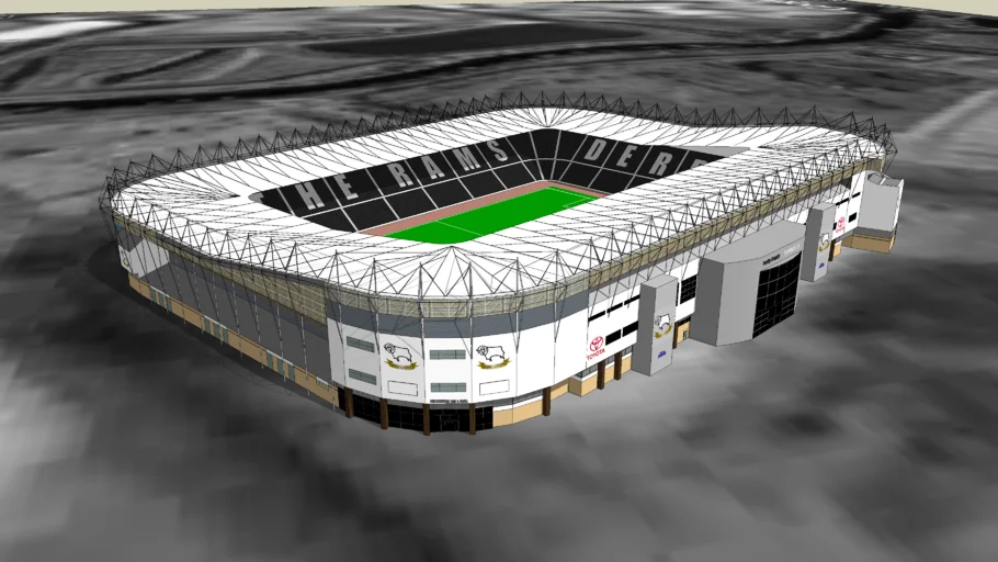 Pride Park Stadium, Derby (High Polygon)
