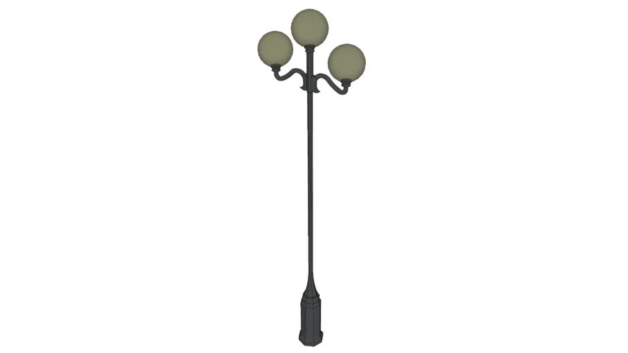 Victorian Wrought Iron Street Lamp - Number 3