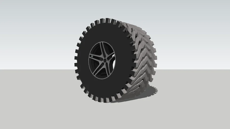 Car Tyre / Wheel with alloy rim