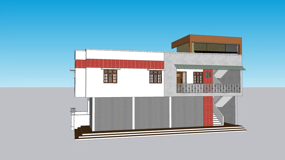 g+1 commercial + Residence building