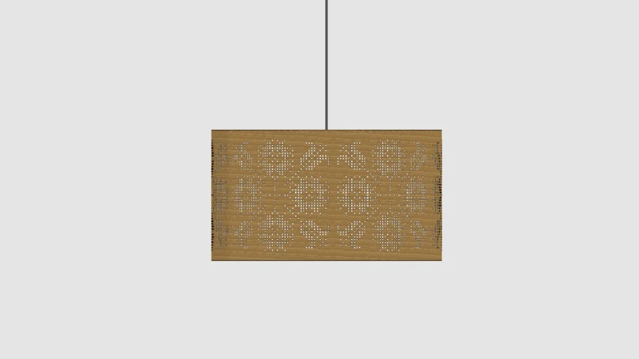 Wooden pendant light LILIES