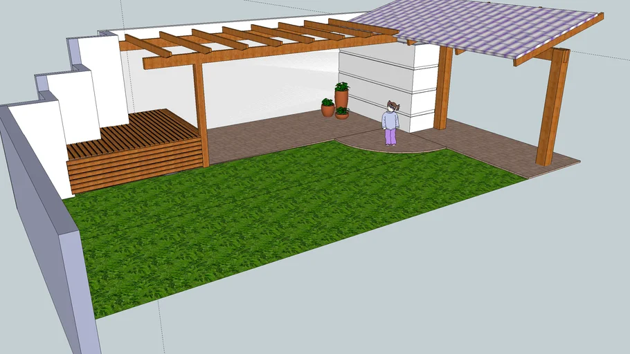 Pergola jardim