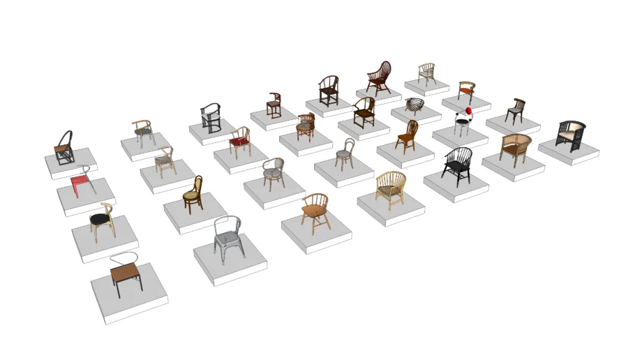 Iconic Chairs C. Horseshoe chairs. Chinese chair. Ming chair. Round back chair