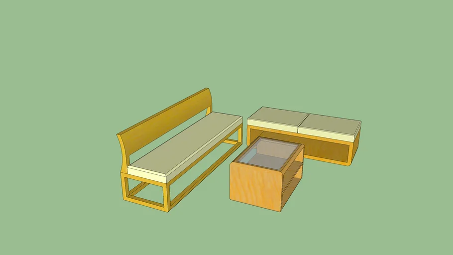 wood sofa