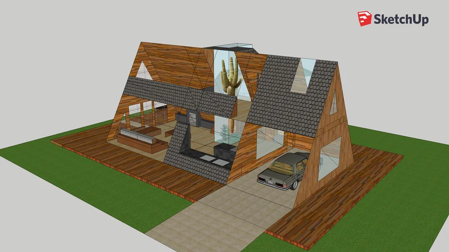 Dream forest cabin house