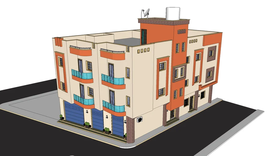 مبنى سكنى تجارى
