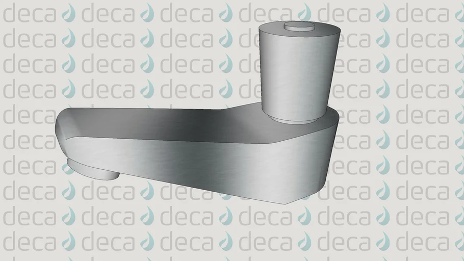 Deca Torneira Lavatorio Prata - Código 1199.C50 - Mesa Bica Baixa