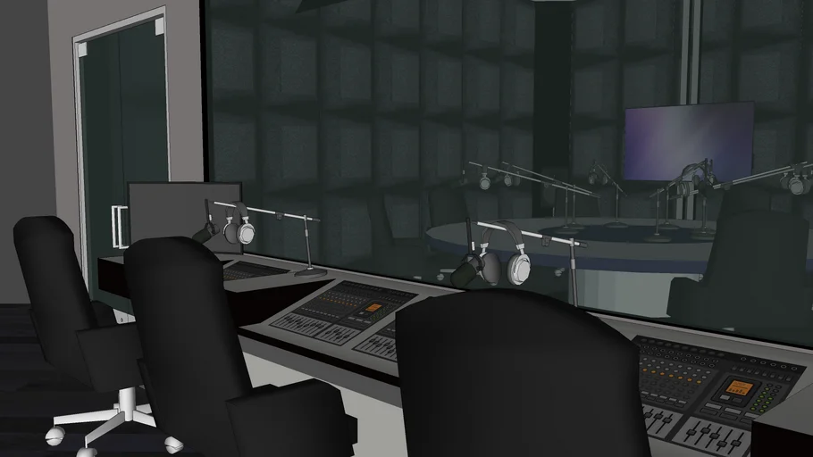 Estudio doble de radio y grabación / Double radio & recording studio