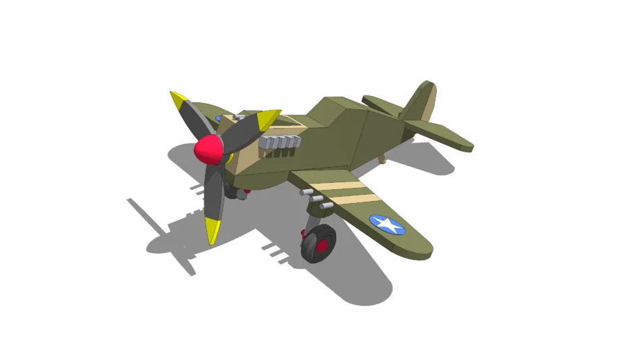 P-40 Toy Airplane