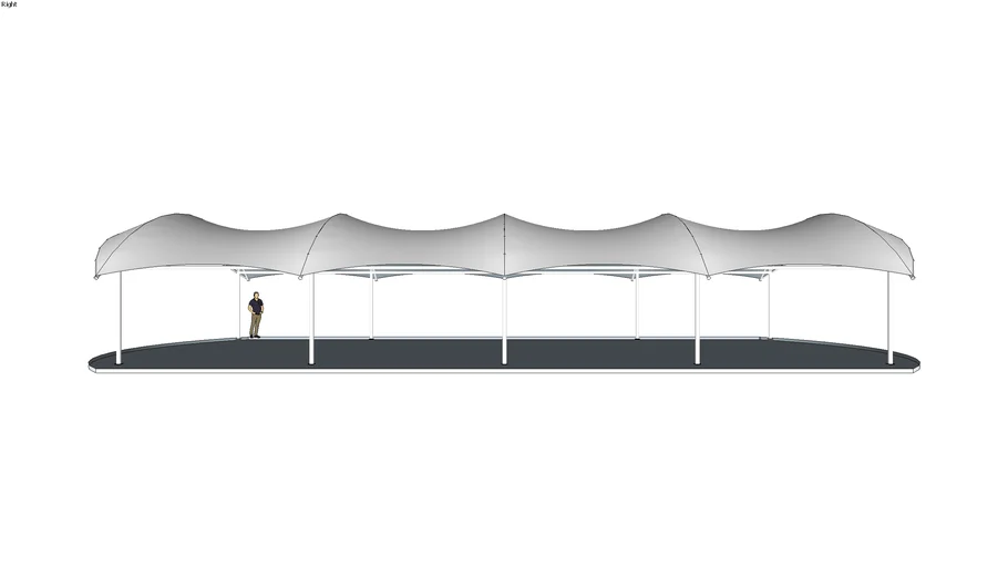 Tensile Membrane Parks Taman Cafe