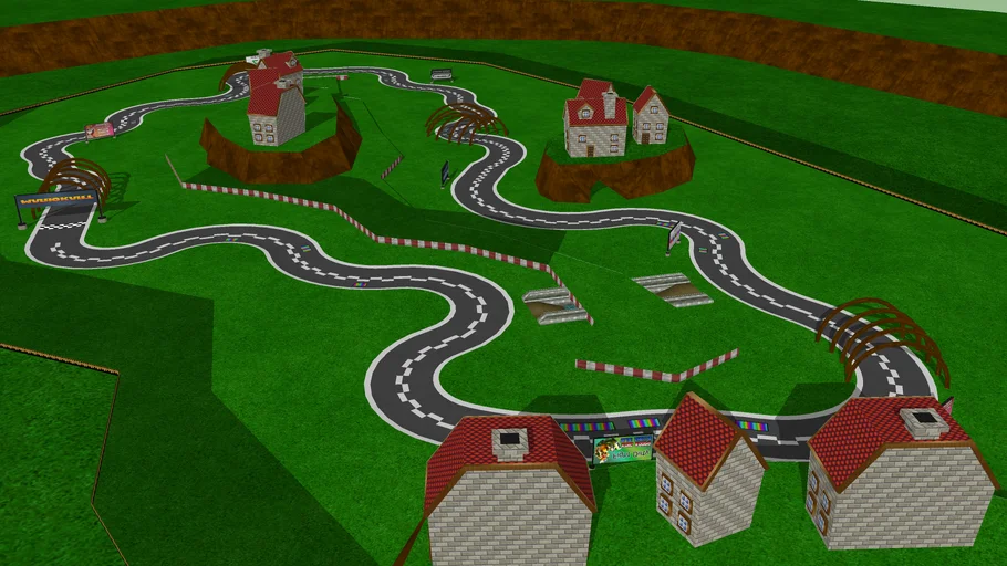 MKWii Custom Track - Shining Town by MKWLH1000