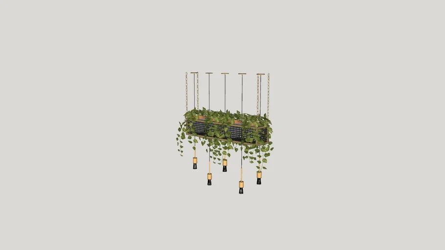 luz planta colgante