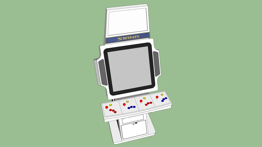 Sega Swing stand-up video arcade game "candy" cabinet