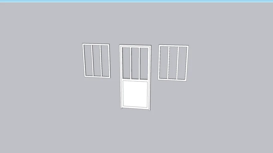 Verrières 83x105 et porte vitrée atelier 93x204