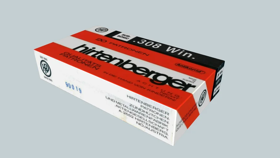 Hirtenberger ,308 Winchester ,Ammo box