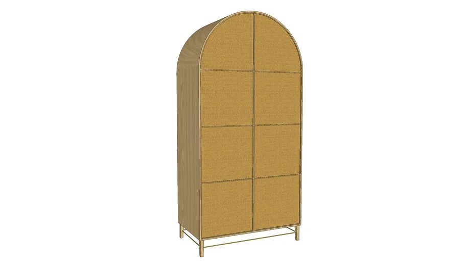 Anthropologie - Wallace Cane and Oak Armoire