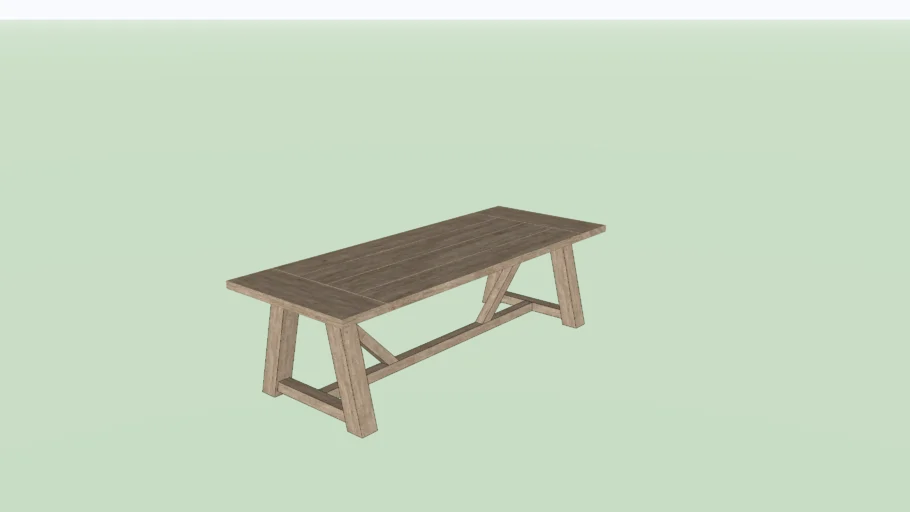 Restoration Hardware - French Beam Rectangular Dining Table