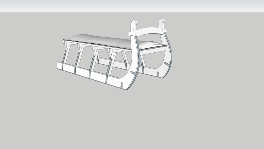 Restoration Hardware - Antique Hungarian Sleigh Bench