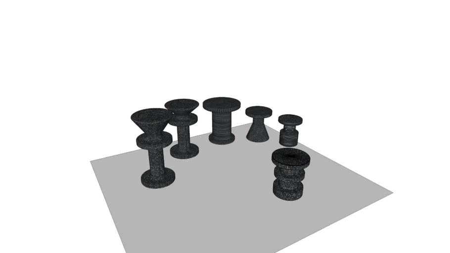 Norman Copenhagen Bit Stool recycled plastic