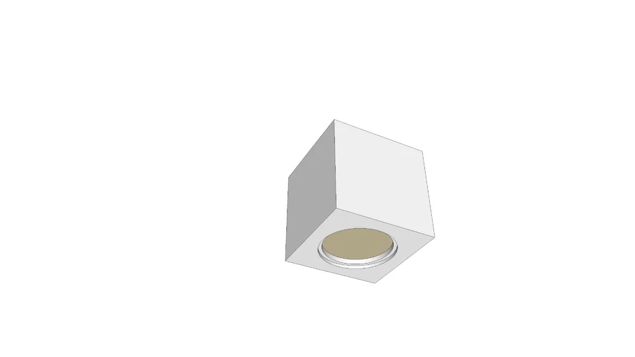 SPOT DE SOBREPOR BOX QUADRADO AR70 10X10CM ALUMÍNIO BRANCO - PORTOFINO PL1095