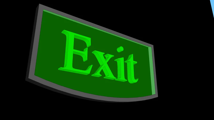 Neon Exit Sign