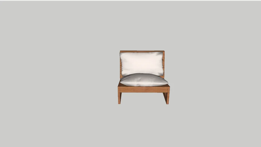 Japandi wooden chair